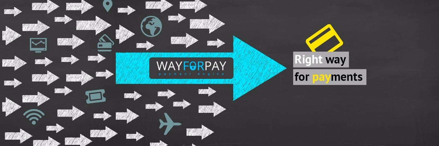 WayForPay banner with the slogan “Right way for payments”